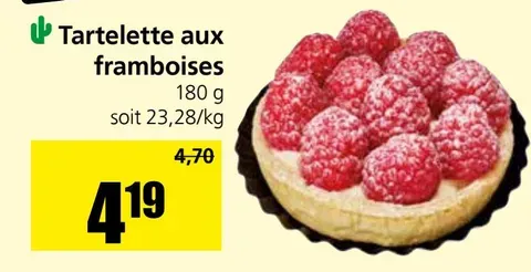 Raspberry tartlet