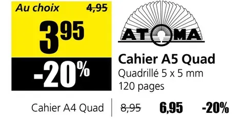 A5 Quad notebook