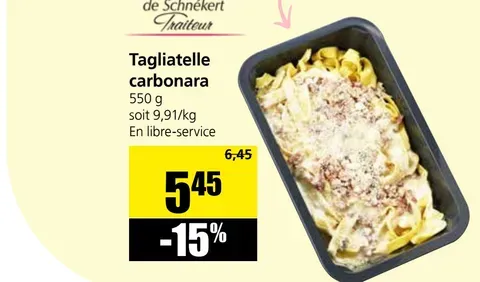 Tagliatelle carbonara