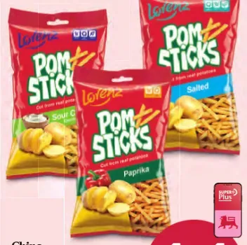 Lorenz Pomsticks Paprika, Salted or Sour Cream