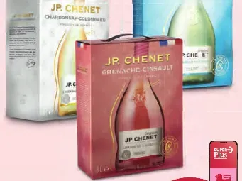 JP Chenet Grenache Rose, Chardonnay Colombard white or Colombard Sauvignon