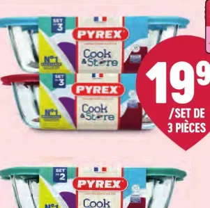 Pyrex Cook & Store glass food storage containers
