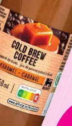 Cold brew coffee caramel