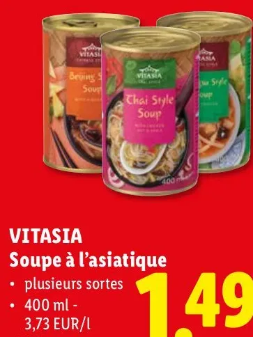 Asian soup (various types)