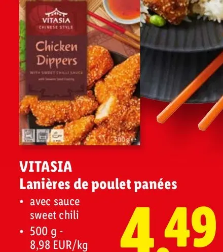 Chicken Dippers with sweet chili sauce