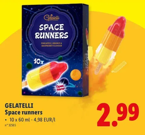Space runners ice cream