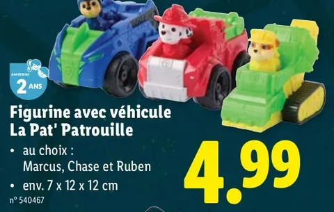 Figurine with vehicle