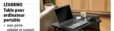 Portable laptop table