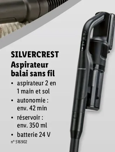 Cordless stick vacuum cleaner