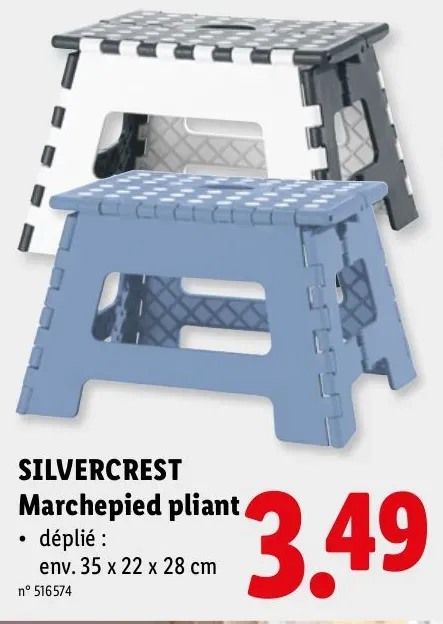Folding step stool