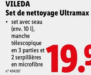 Ultramax cleaning set