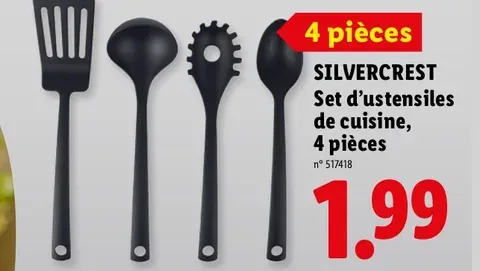 Kitchen utensil set, 4 pieces
