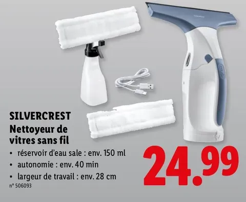 Cordless window cleaner
