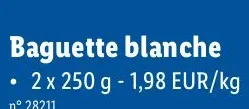 White baguette
