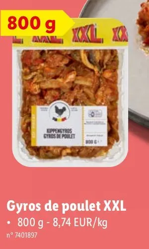 Chicken gyros XXL