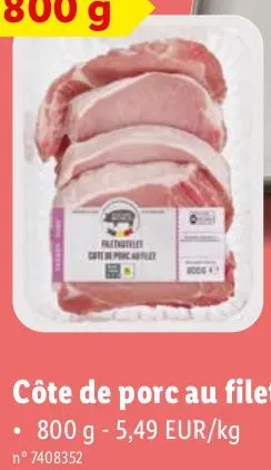 Pork loin chops XXL