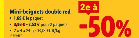 Mini doughnuts double red
